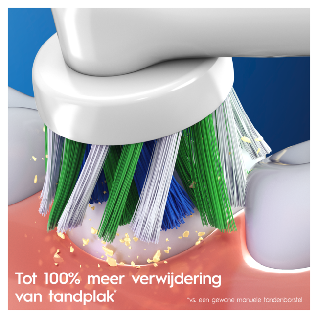 Oral-B Cross Action opzetstukje 3 stuks - Tandenborstel.nl