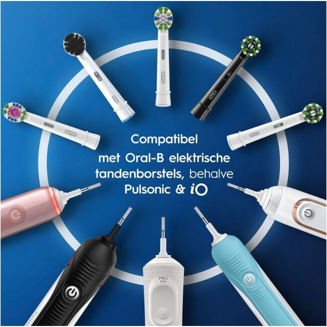 Oral-B Pure Clean Opzetborstel - 8 Stuks - Tandenborstel.nl