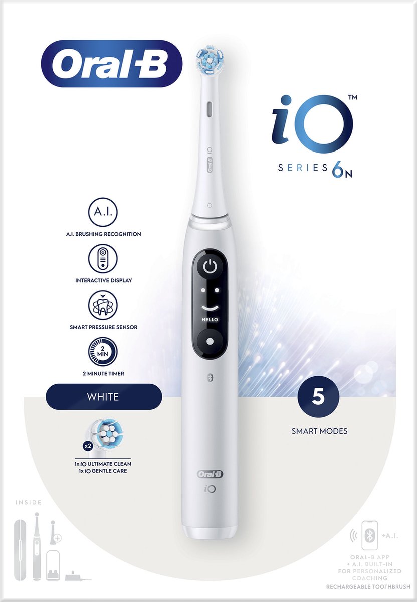 Oral-B iO 6 White - elektrische tandenborstel-Tandenborstel.nl