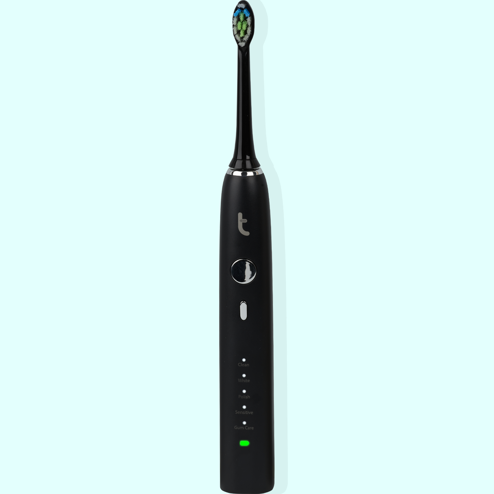 elektrische tandenborstel toothbruzh black vooraanzicht