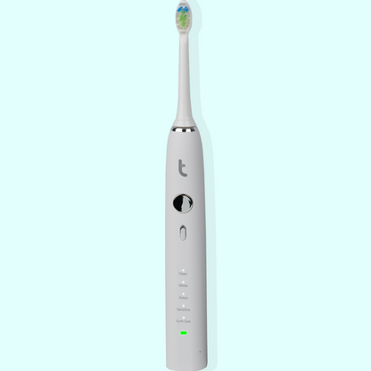 elektrische tandenborstel toothbruzh white vooraanzicht