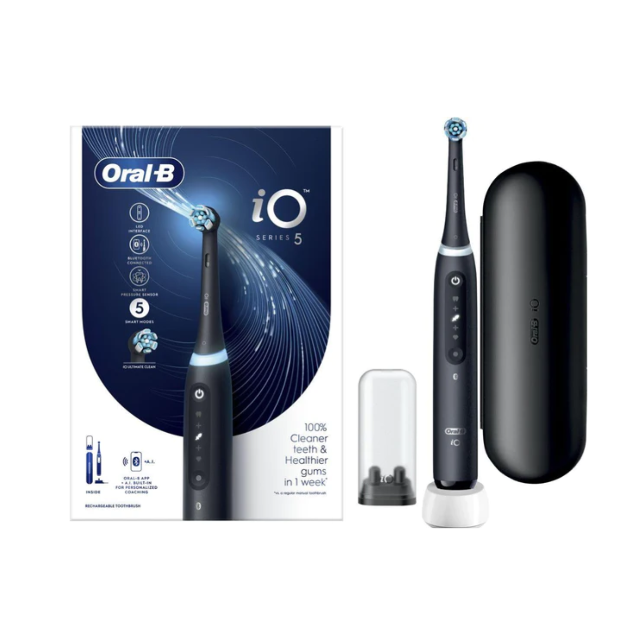 Oral-B iO 5 Black - elektrische tandenborstel-Tandenborstel.nl