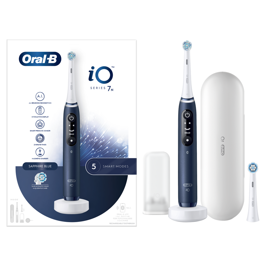 Oral-B iO 7 Sapphire Blue elektrische tandenborstel-Tandenborstel.nl