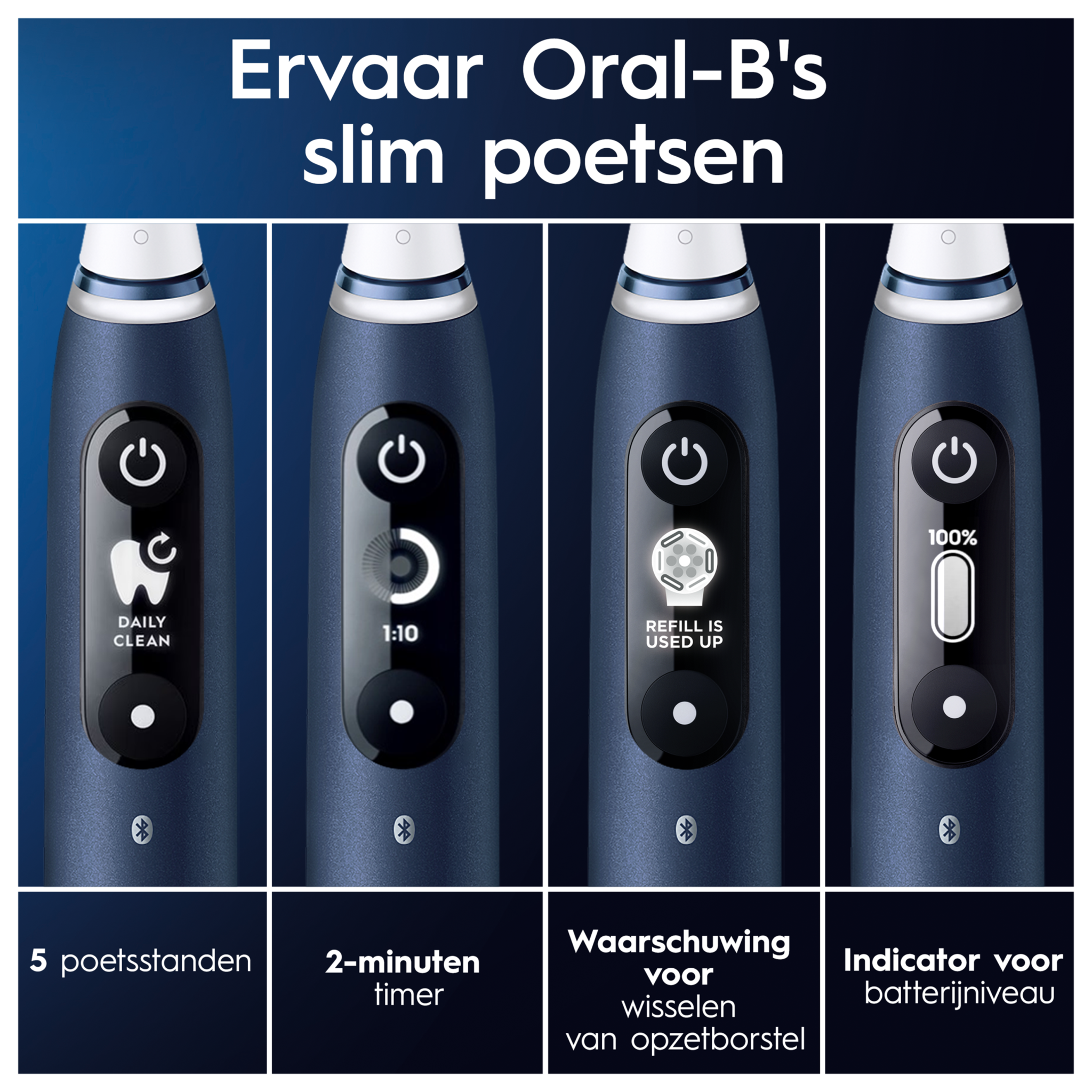 Oral-B iO 7 Sapphire Blue elektrische tandenborstel-Tandenborstel.nl