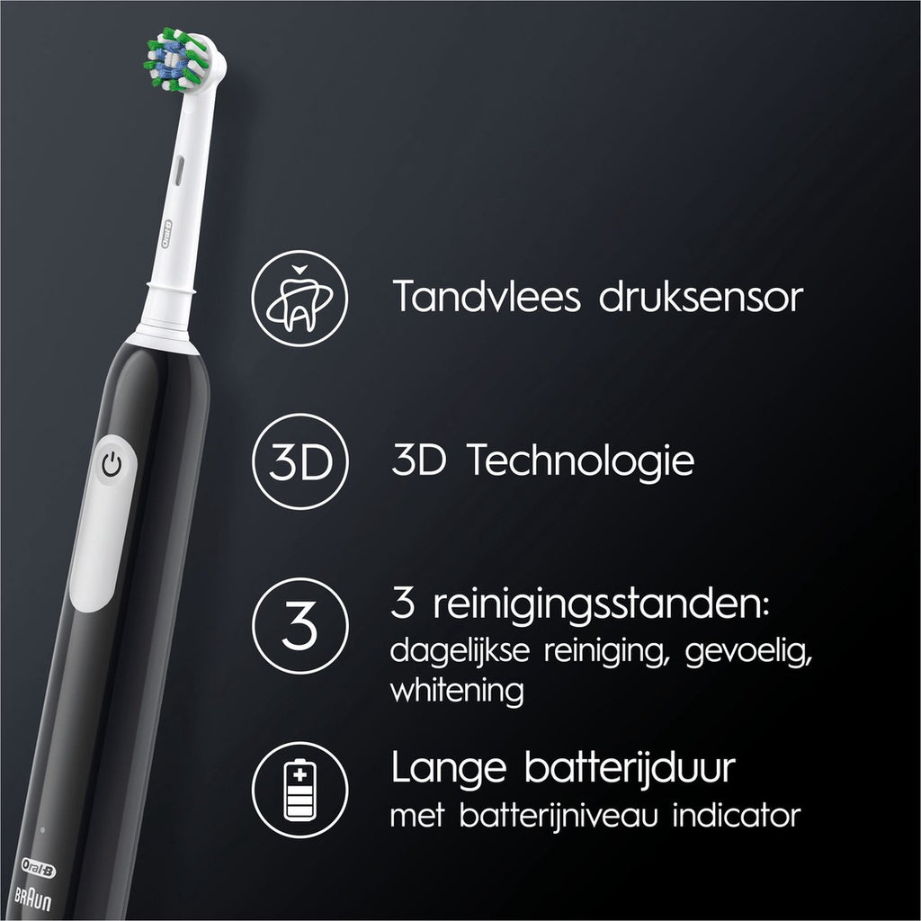 Oral-B Pro Series 1 Cross Action Black Elektrische tandenborstel-Tandenborstel.nl