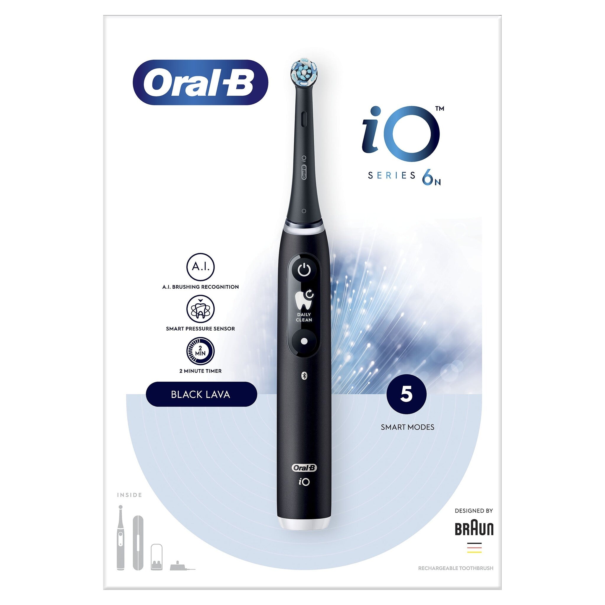 Oral-B iO 6 Black Lava - elektrische tandenborstel-Tandenborstel.nl