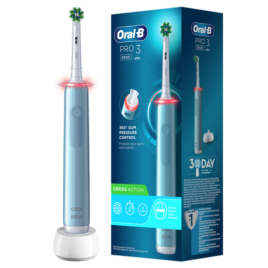 Oral-B Pro 3 3000 Blue Cross Action